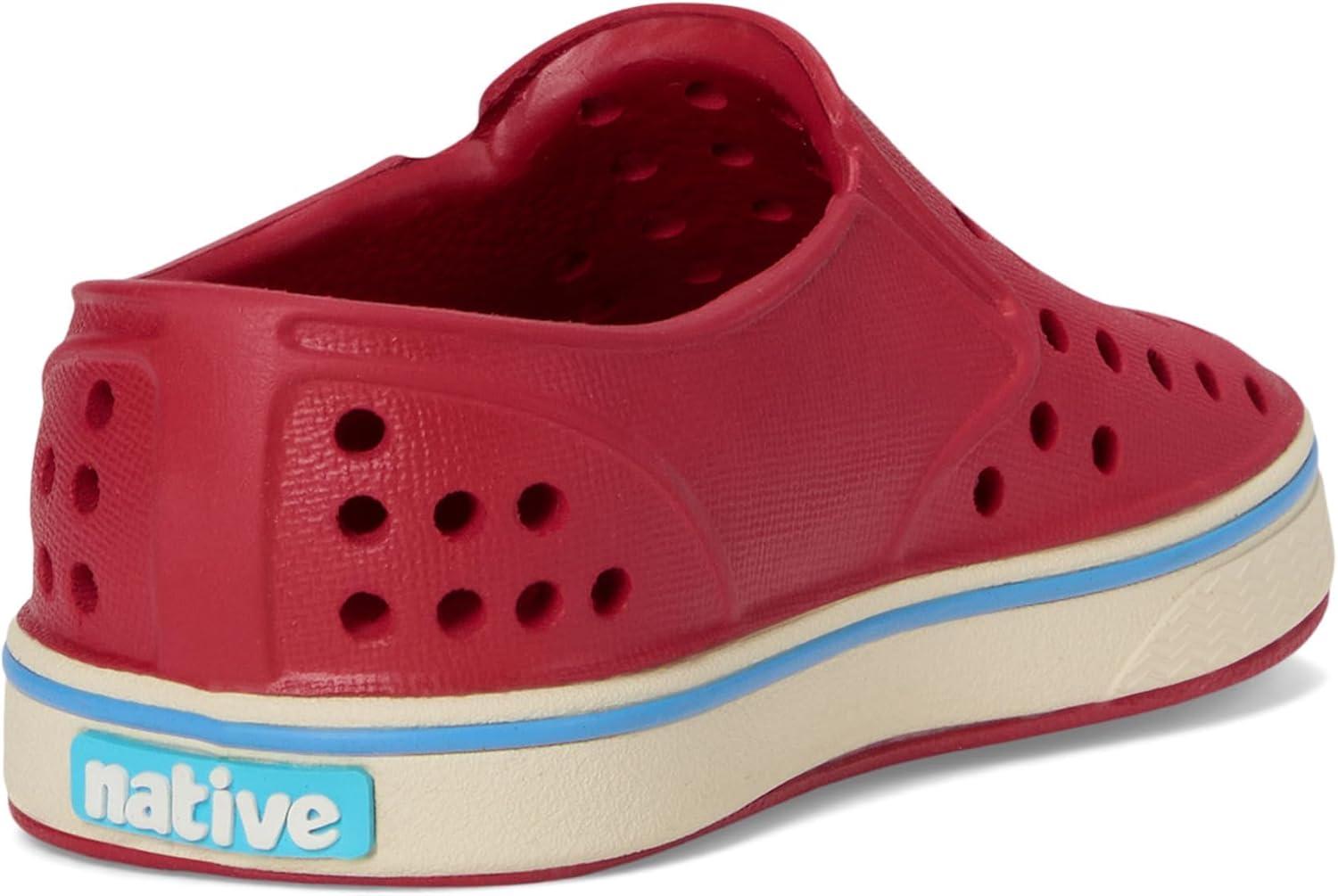 image:imageNative Shoes Unisex Kids Miles SlipOn SneakerRuby RedBone White