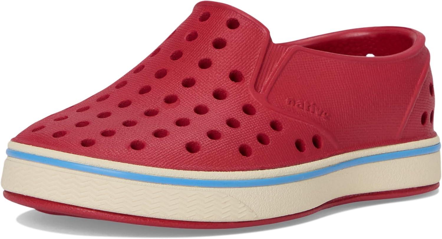 image:imageNative Shoes Unisex Kids Miles SlipOn SneakerRuby RedBone White