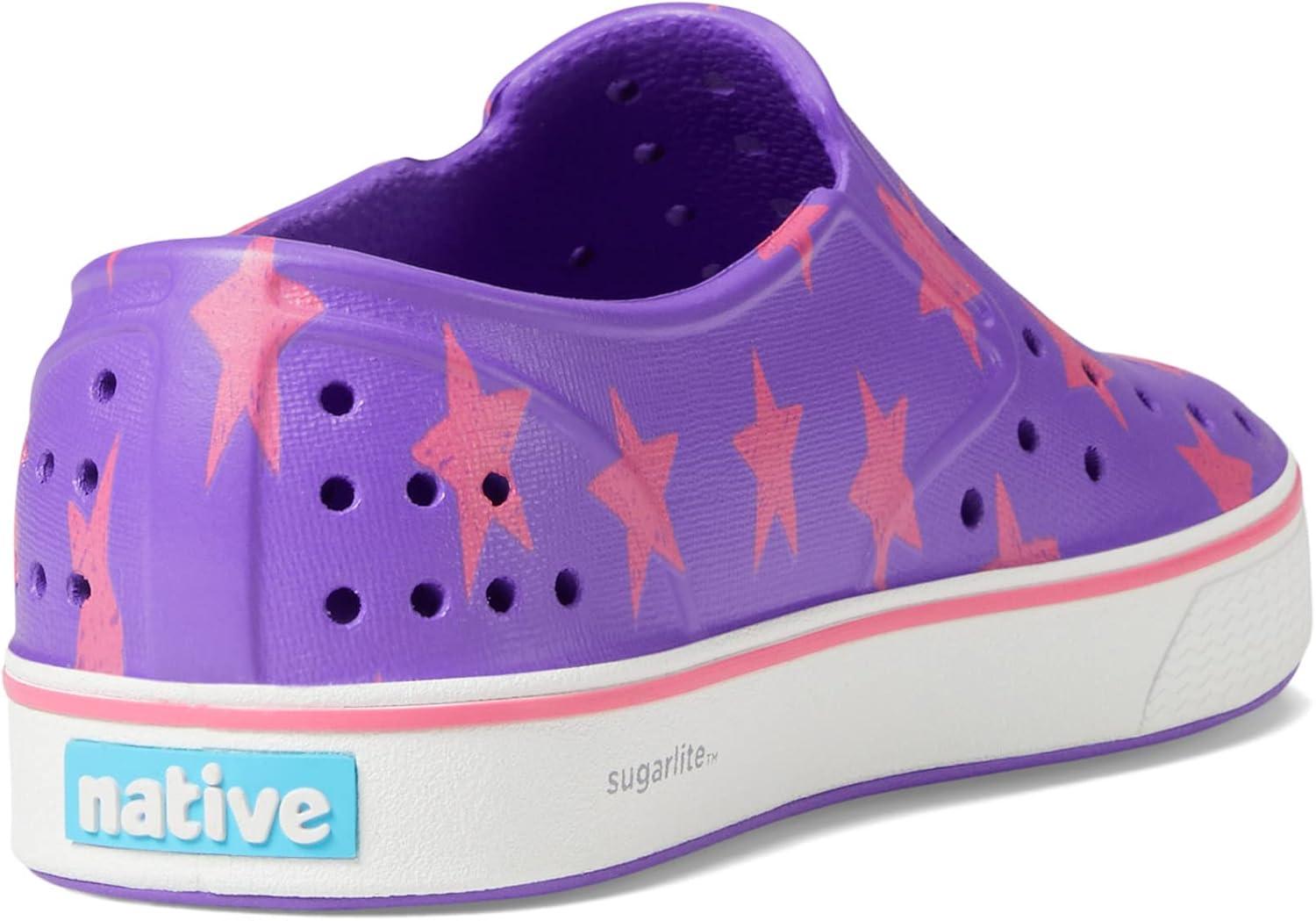 image:imageNative Shoes Unisex Kids Miles SlipOn SneakerStarfish PurpleShell WhiteDazzle Stars