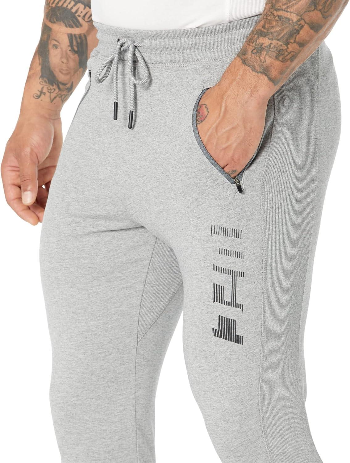 image:imageUFC Ultimate Fighting Performance Fr Terry Joggers for Men Elastic Waistband 86 Cotton 14 PolyesterSport Grey Heather