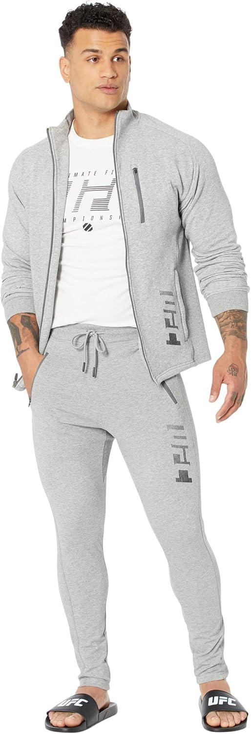 image:imageUFC Ultimate Fighting Performance Fr Terry Joggers for Men Elastic Waistband 86 Cotton 14 PolyesterSport Grey Heather