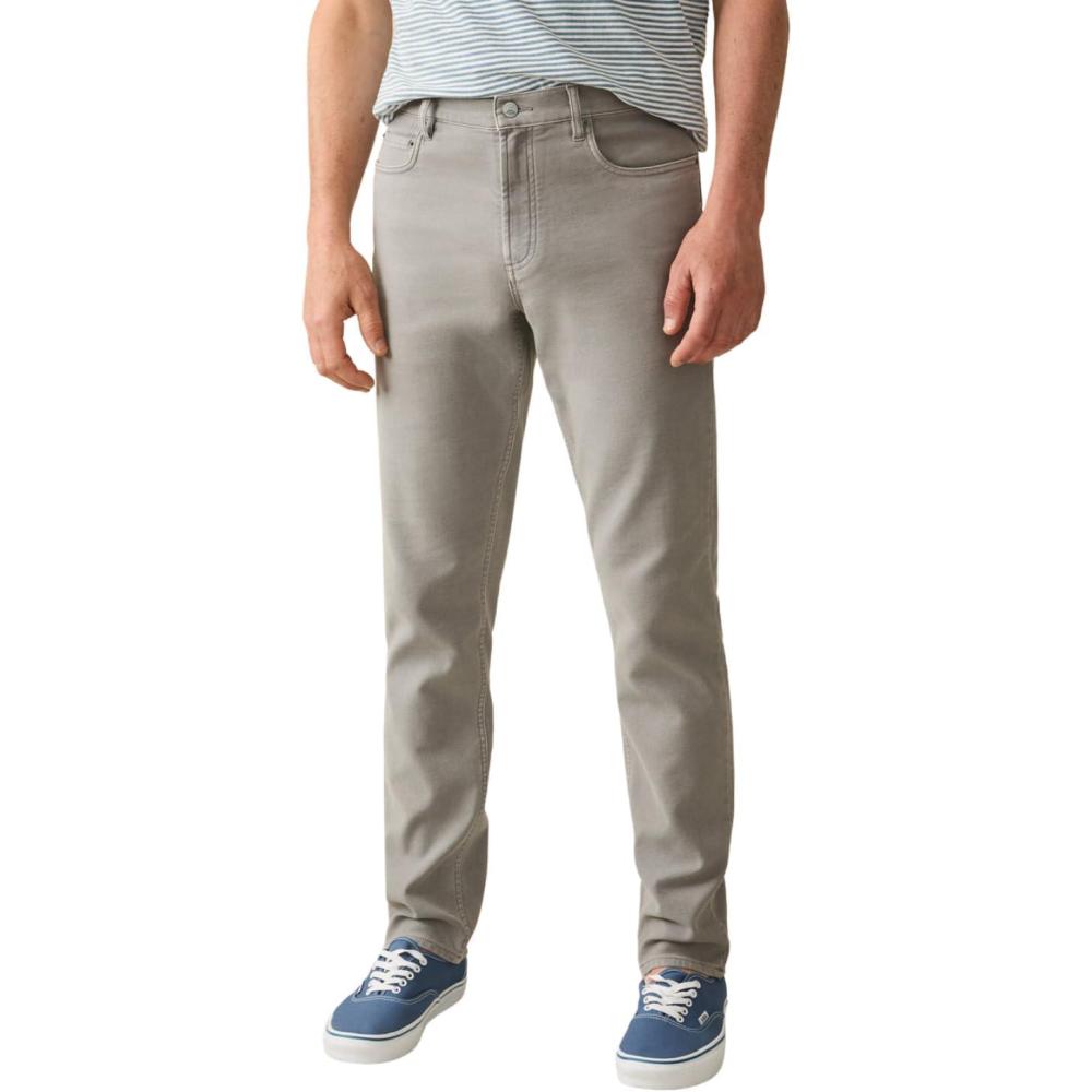 image:imageFaherty Mens Stretch Terry 5 Pocket PantIron