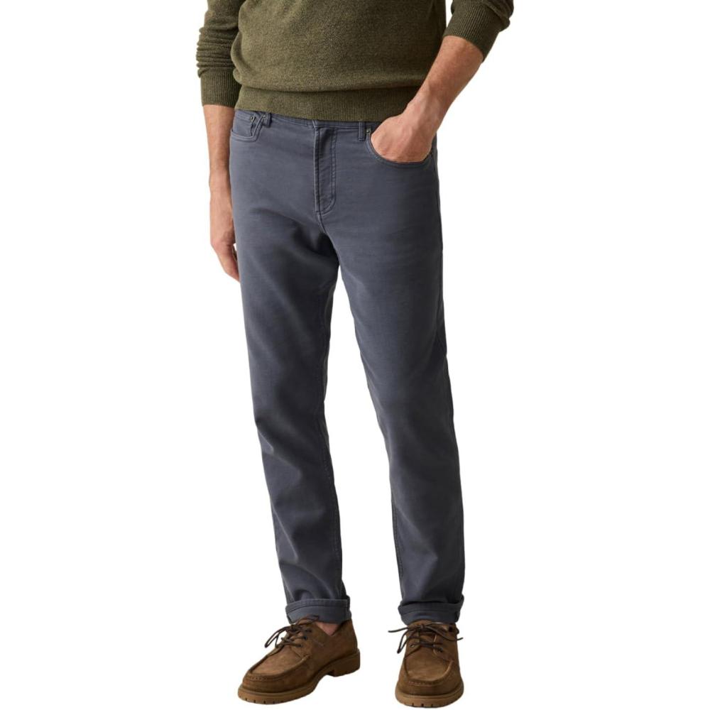 image:imageFaherty Mens Stretch Terry 5 Pocket PantNavy