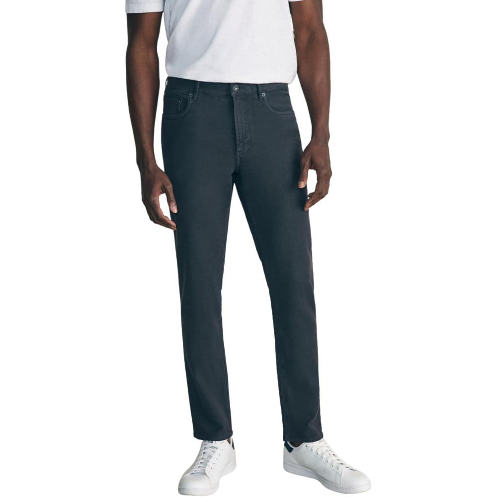 image:imageFaherty Mens Stretch Terry 5 Pocket PantOnyx Black