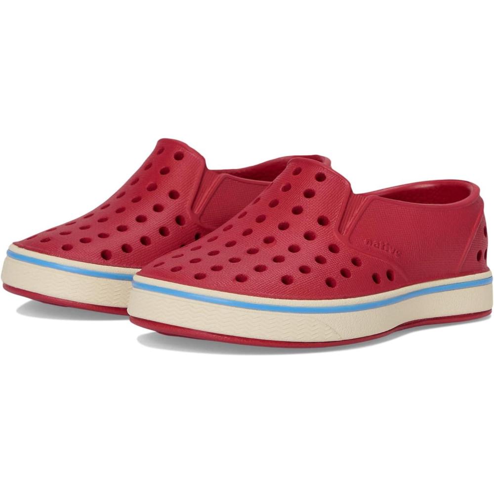 image:imageNative Shoes Unisex Kids Miles SlipOn SneakerRuby RedBone White