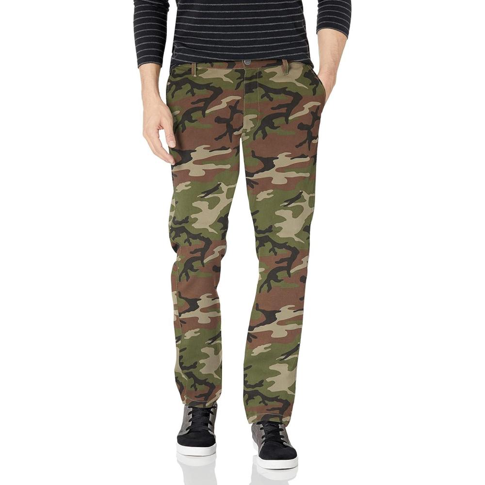 image:imageRVCA Mens The Weekend Stretch Chino PantWoodland Camo