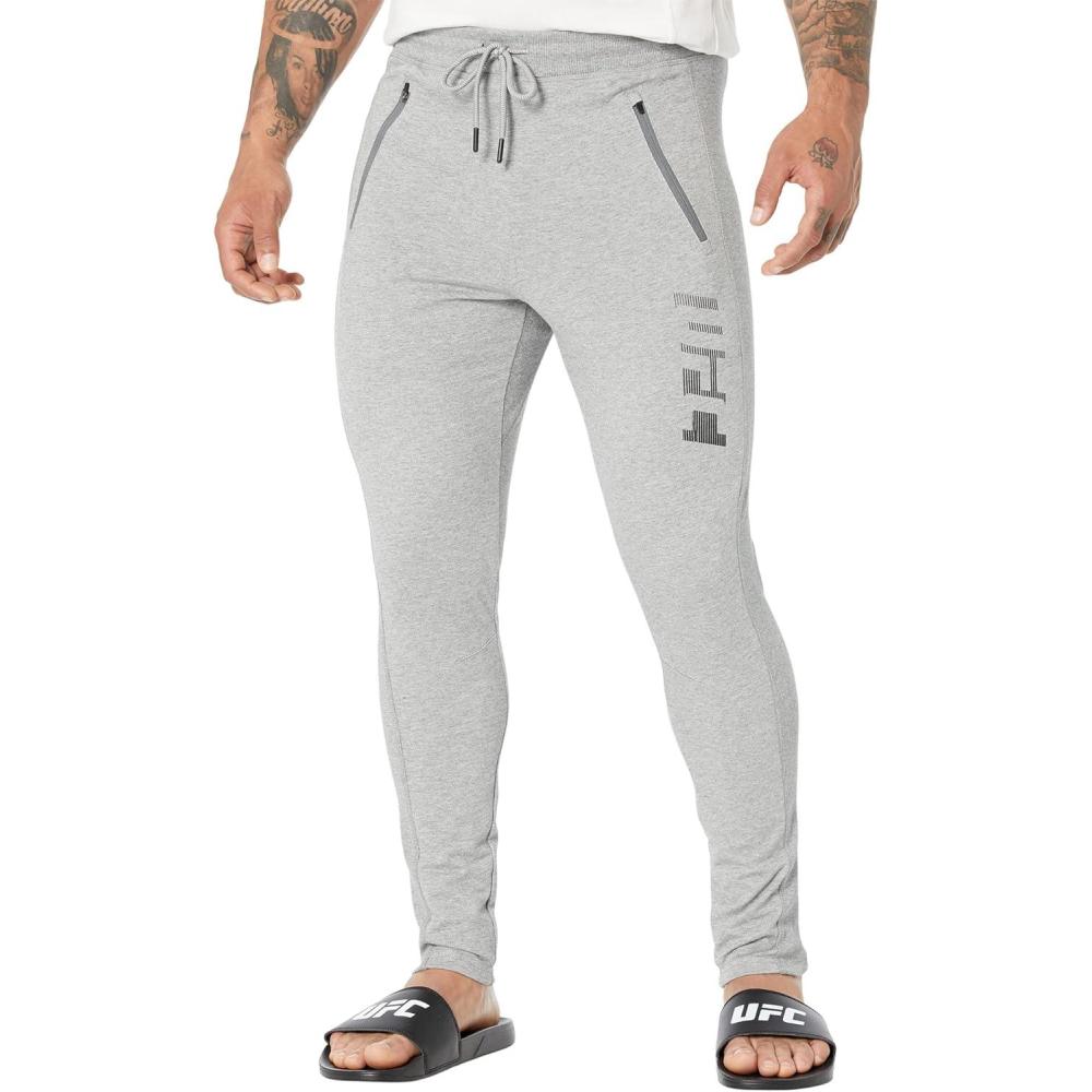 image:imageUFC Ultimate Fighting Performance Fr Terry Joggers for Men Elastic Waistband 86 Cotton 14 PolyesterSport Grey Heather