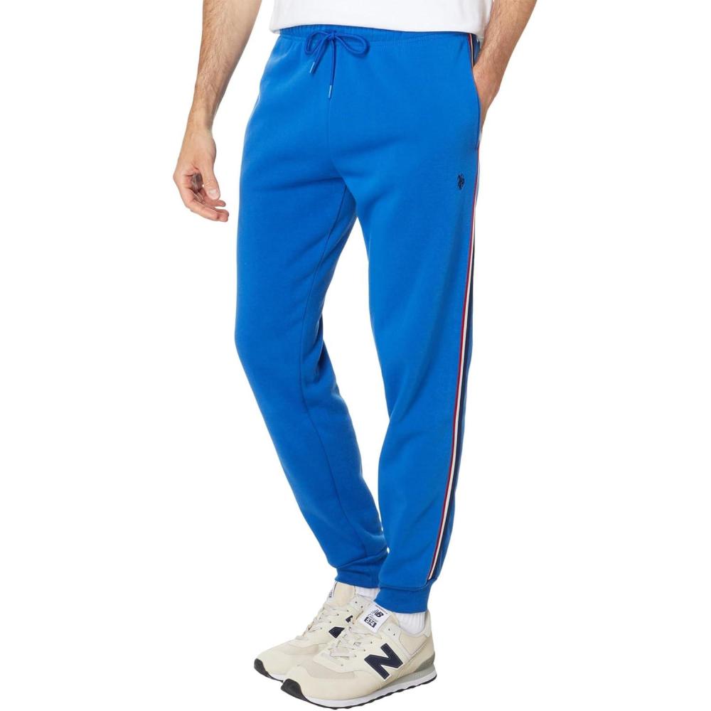 image:imageUS Polo Assn Womens USPA Signature Stripe Tape JoggerNautical Blue
