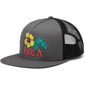 RVCA Men’s Floral Park Trucker, Dark Grey