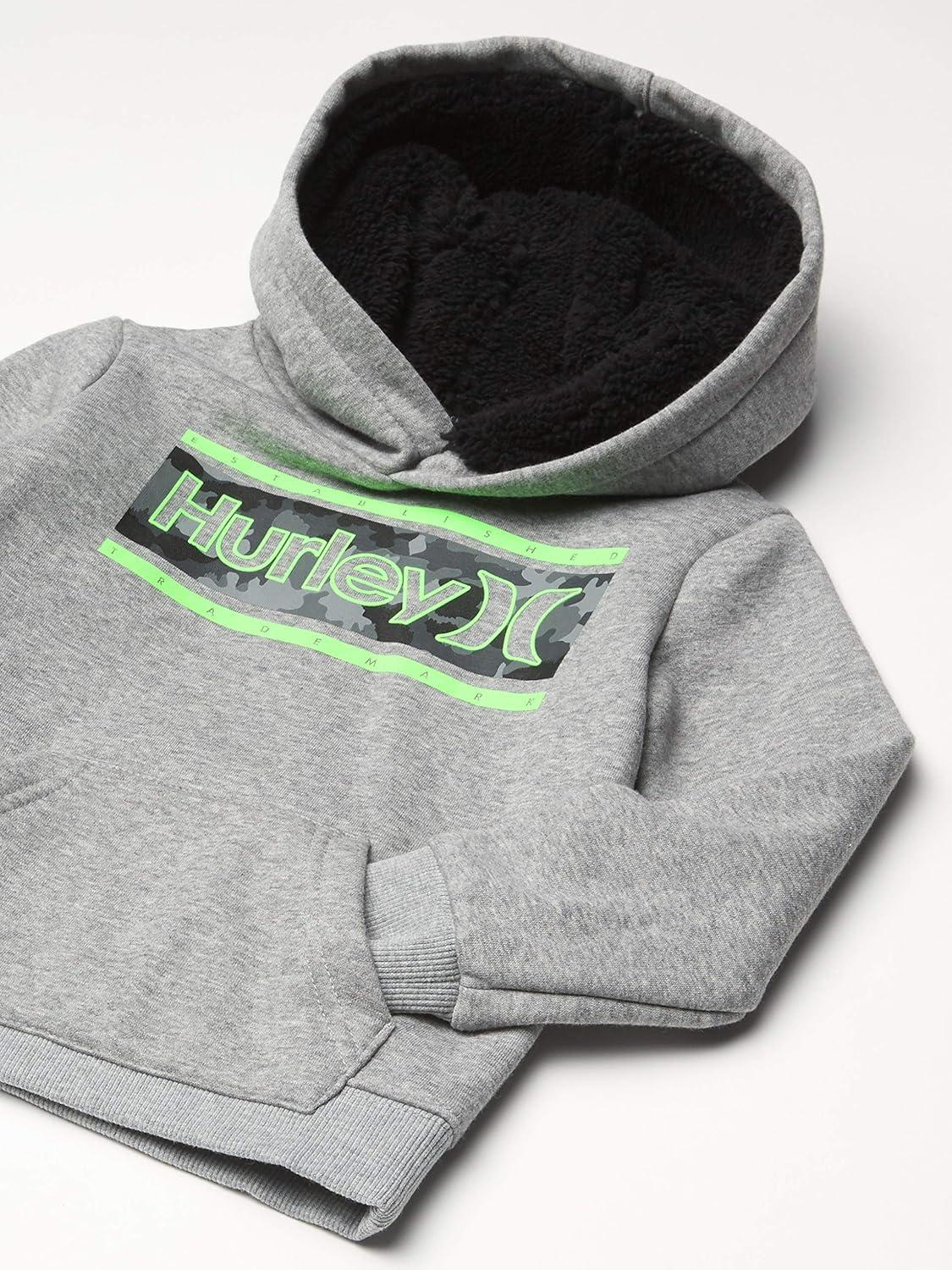 image:imageHurley boys Solar Pullover HoodieDark Grey HeatherGreen