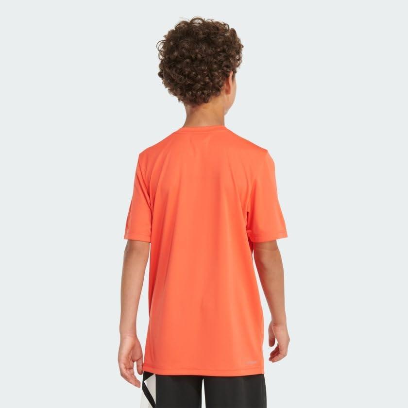 image:imageadidas Boys Ss Poly Sport TeeBig KidBright Red