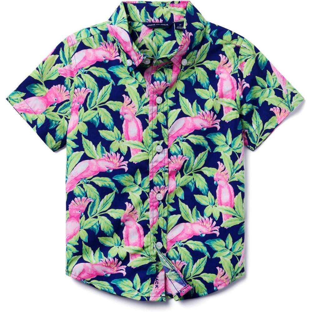 image:imageJanie and Jack Boys Bird Print Top ToddlerLittle Big KidMulticolor 3