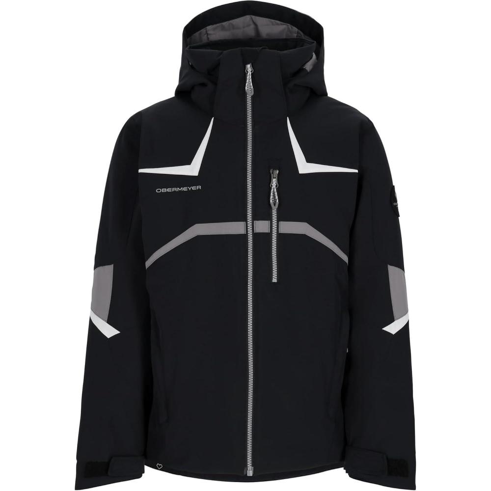 image:imageObermeyer boys Mach 15 Jacket Little KidBig KidBlack