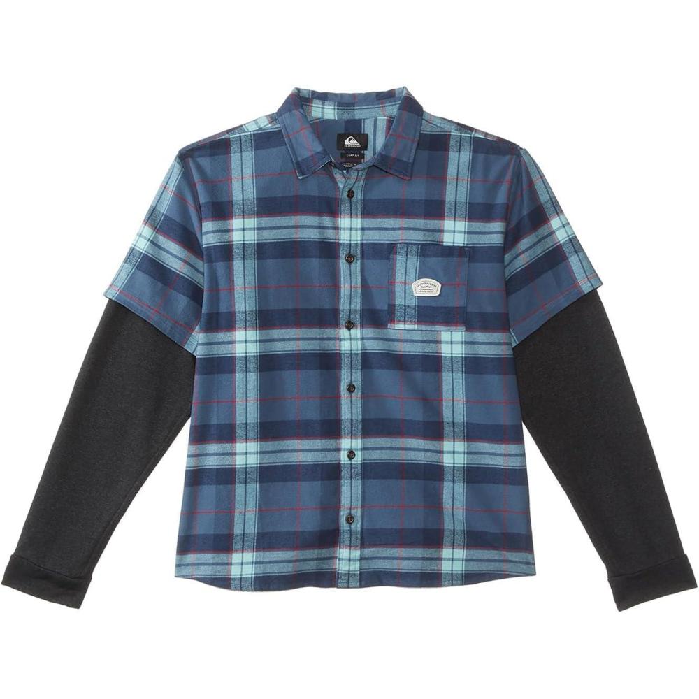 image:imageQuiksilver Boys Check This Up Button Up Woven TopNaval Academy Check This Up Ls 233