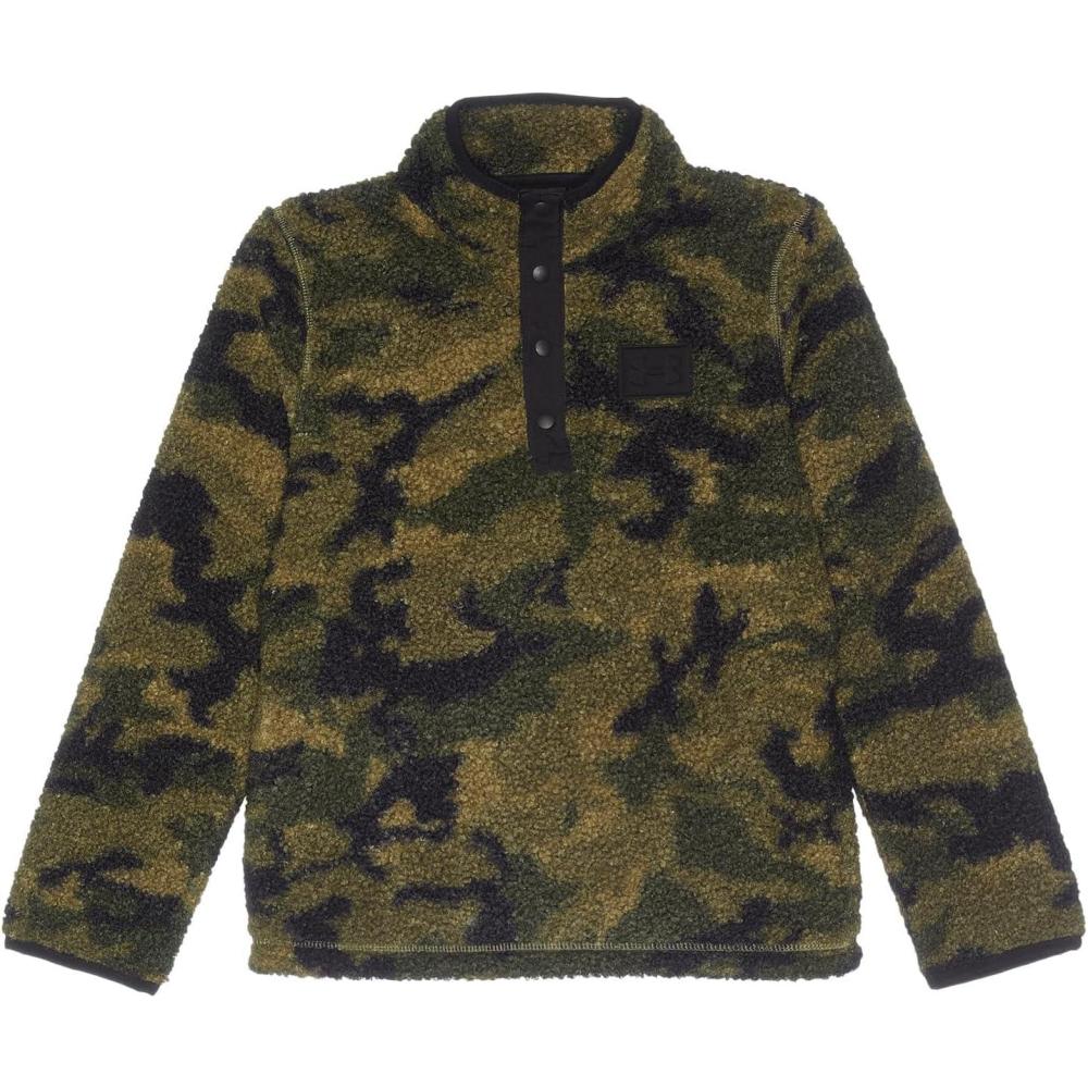 image:imageUnder Armour boys Sherpa 14 Snap Pullover Big KidBaroque Green