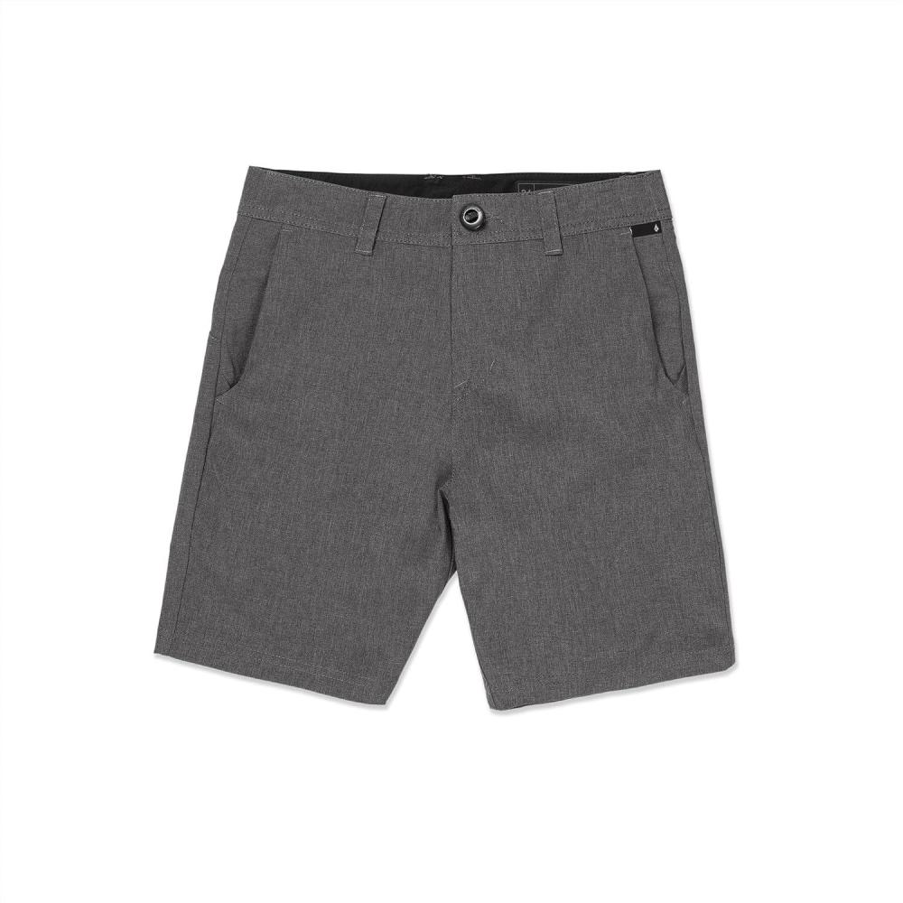 image:imageVolcom Boys Frickin Cross Shred Hybrid Stretch Chino Short Big Boys ampamp Little Boys SizesCharcoal Heather 1