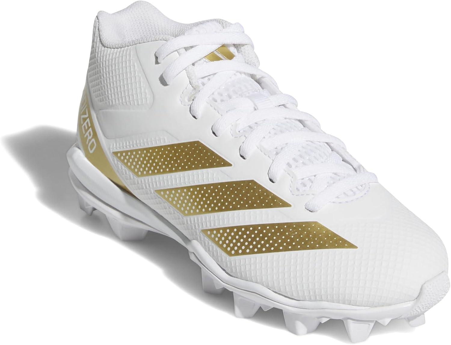image:imageAdidas UnisexChild Adizero Impact2 Molded American FootballWhiteGold MetallicWhite