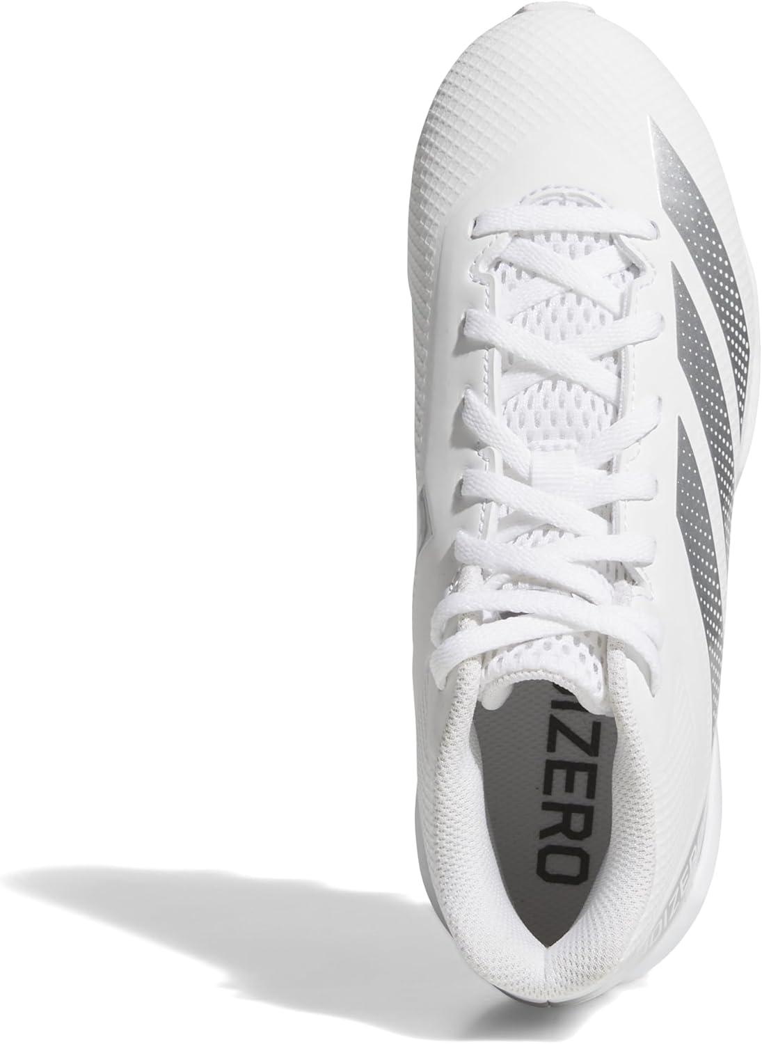 image:imageAdidas UnisexChild Adizero Impact2 Molded American FootballWhiteSilver MetallicWhite