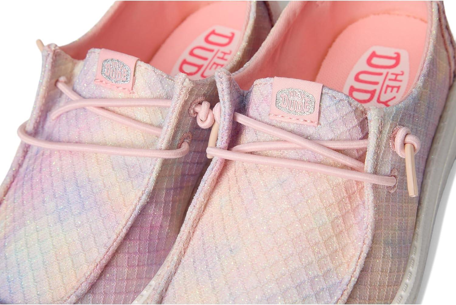 image:imageHey Dude Girls Wendy Iridescent Leo Little KidBig KidCoral PinkMulti