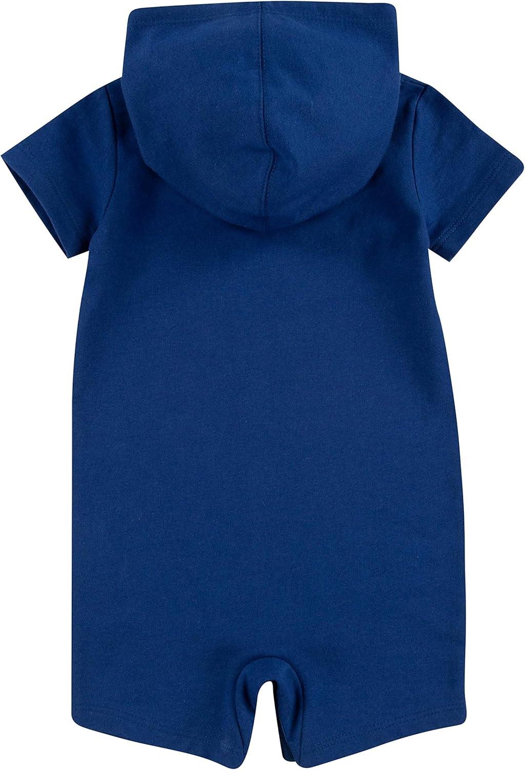 image:imageLevis Baby Boys Short Sleeve Hooded RomperEstate Blue
