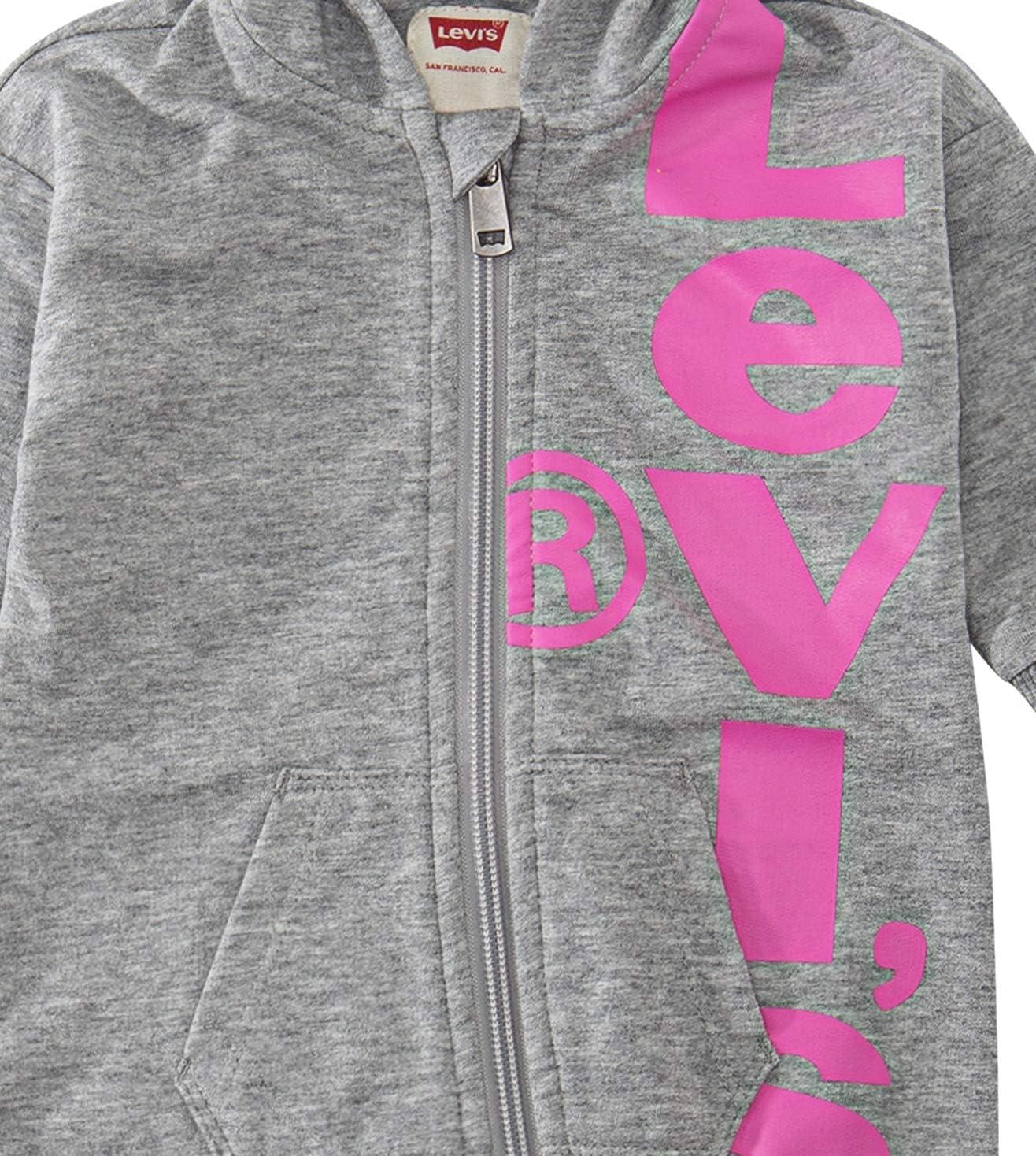 image:imageLevis unisexbaby Baby Long Sleeve Hooded CoverallLight Grey Heather