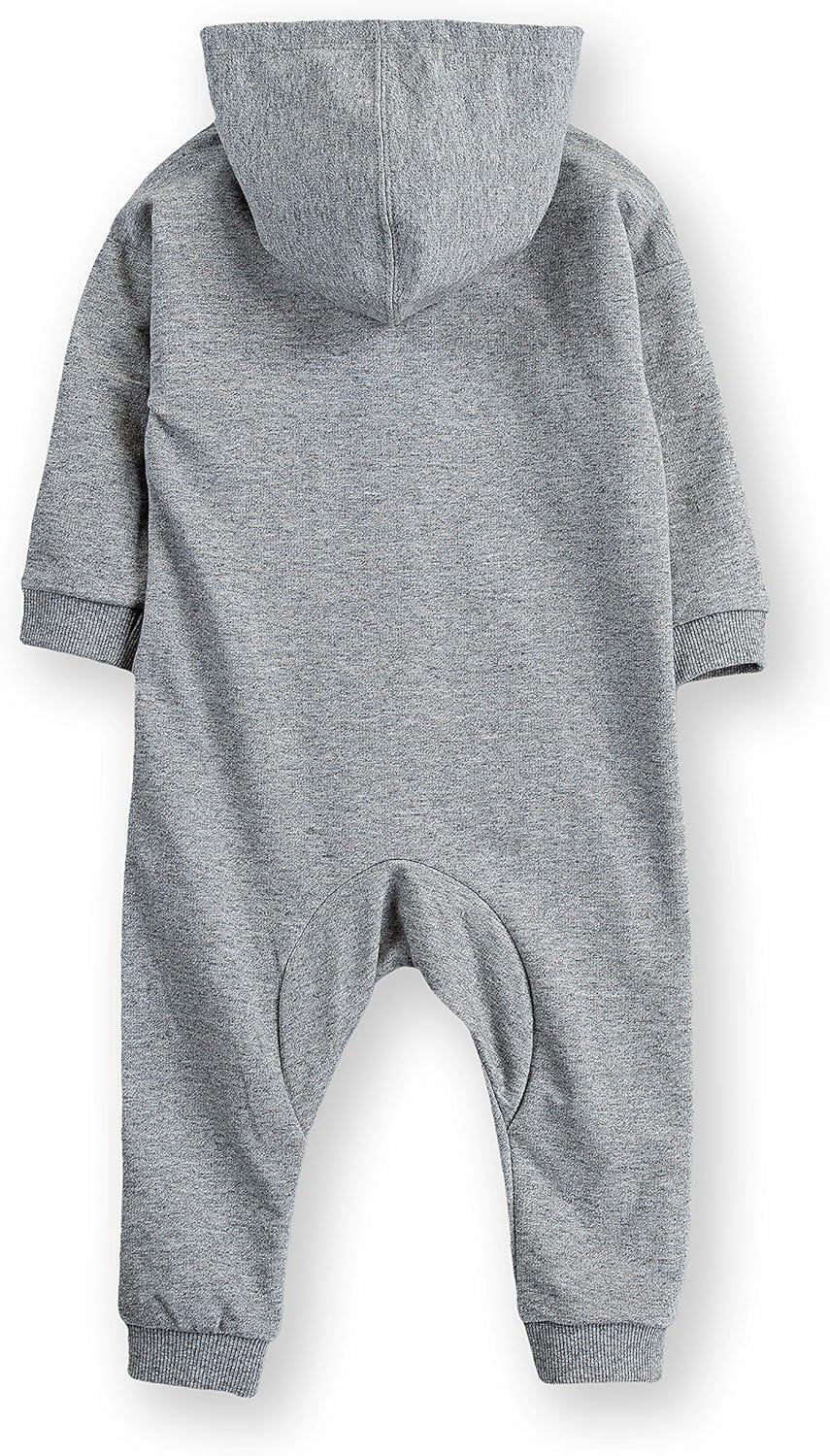 image:imageLevis unisexbaby Baby Long Sleeve Hooded CoverallLight Grey Heather
