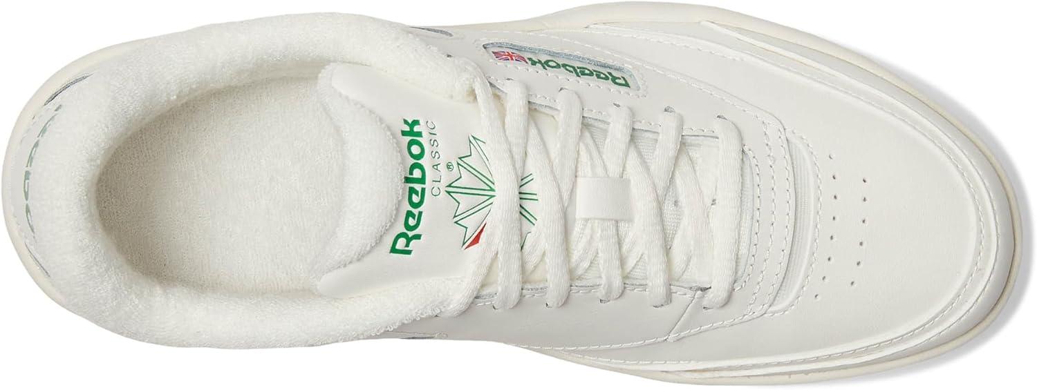 image:imageReebok Womens Club C Extra Big Kid ChalkChalkGlen Green 55 Medium