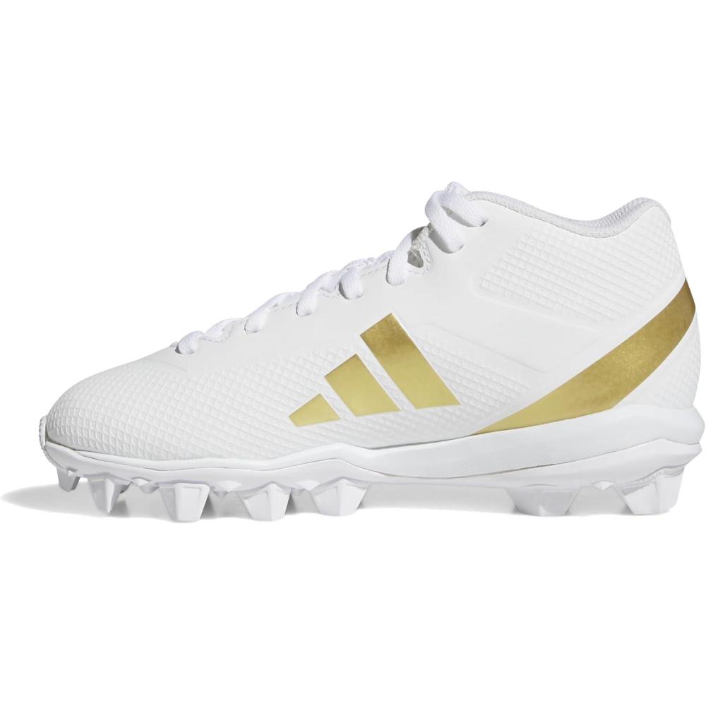 image:imageAdidas UnisexChild Adizero Impact2 Molded American FootballWhiteGold MetallicWhite