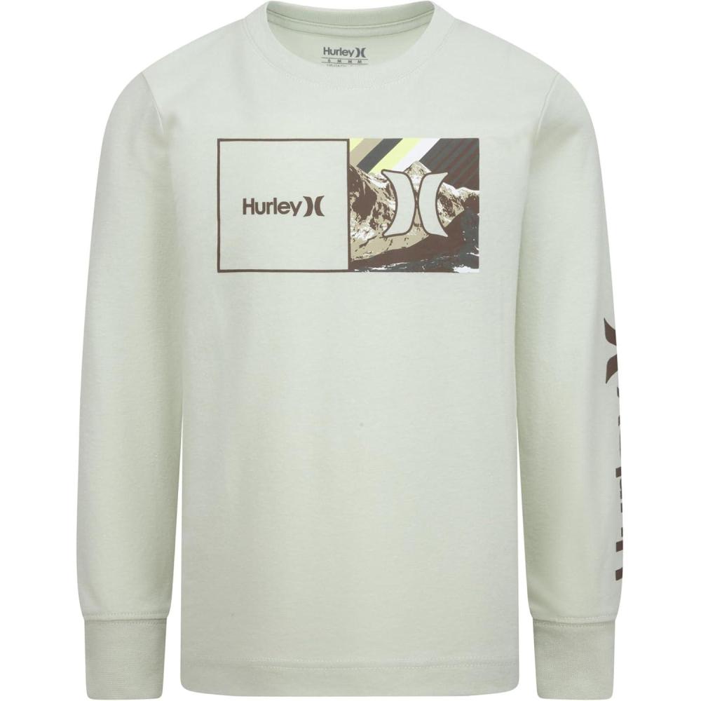 image:imageHurley Boys MTN Box Long Sleeve Tee Little KidPistachio