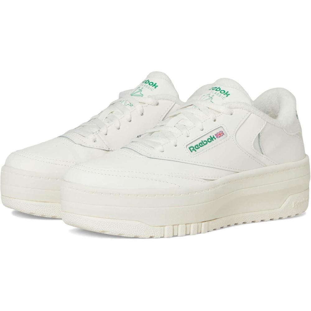 image:imageReebok Womens Club C Extra Big Kid ChalkChalkGlen Green 55 Medium