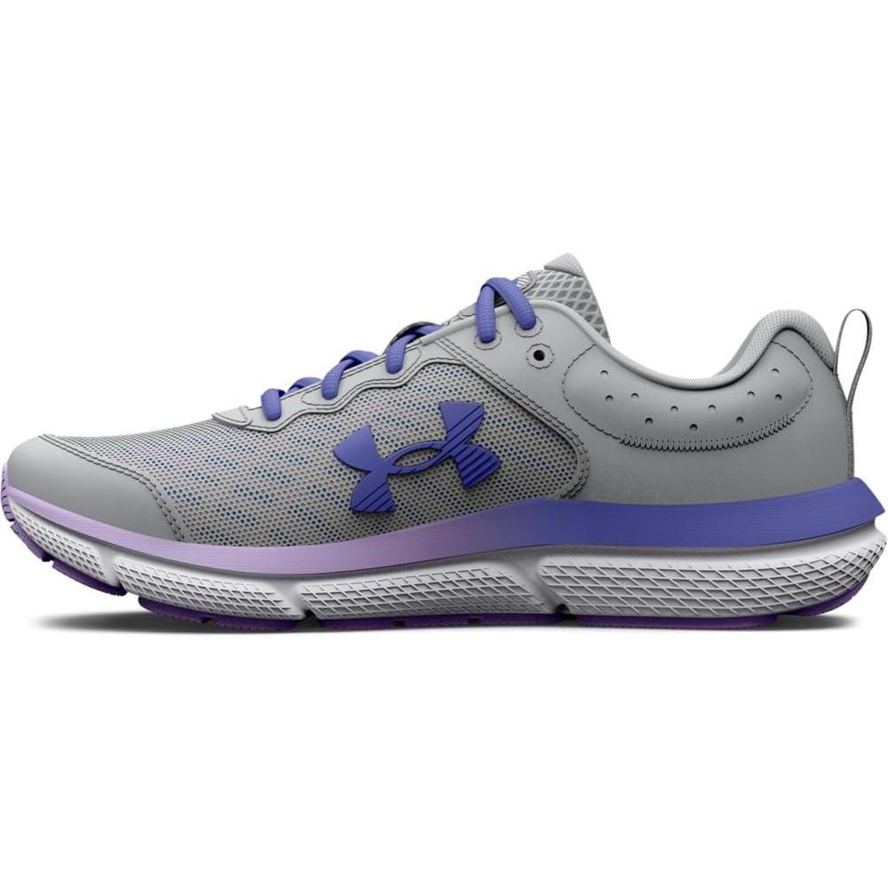 image:imageUnder Armour Boys Grade School Assert 10 Athletic Shoes100 Mod GrayNebula PurpleBaja Blue
