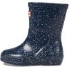 Hunter Girls Original First Classic Giant Glitter Wellington Boots (Toddler/Little Kid)(Valtameri Blue)