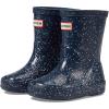 Hunter Girls Original First Classic Giant Glitter Wellington Boots (Toddler/Little Kid)(Valtameri Blue)