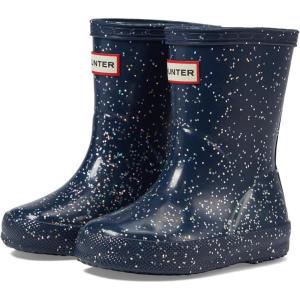 Hunter Girls Original First Classic Giant Glitter Wellington Boots (Toddler/Little Kid)(Valtameri Blue)