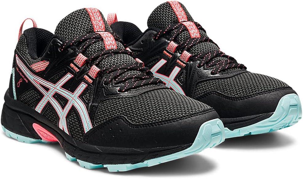 image:imageAsics Womens GelVenture 8 Running ShoesBlackClear Blue