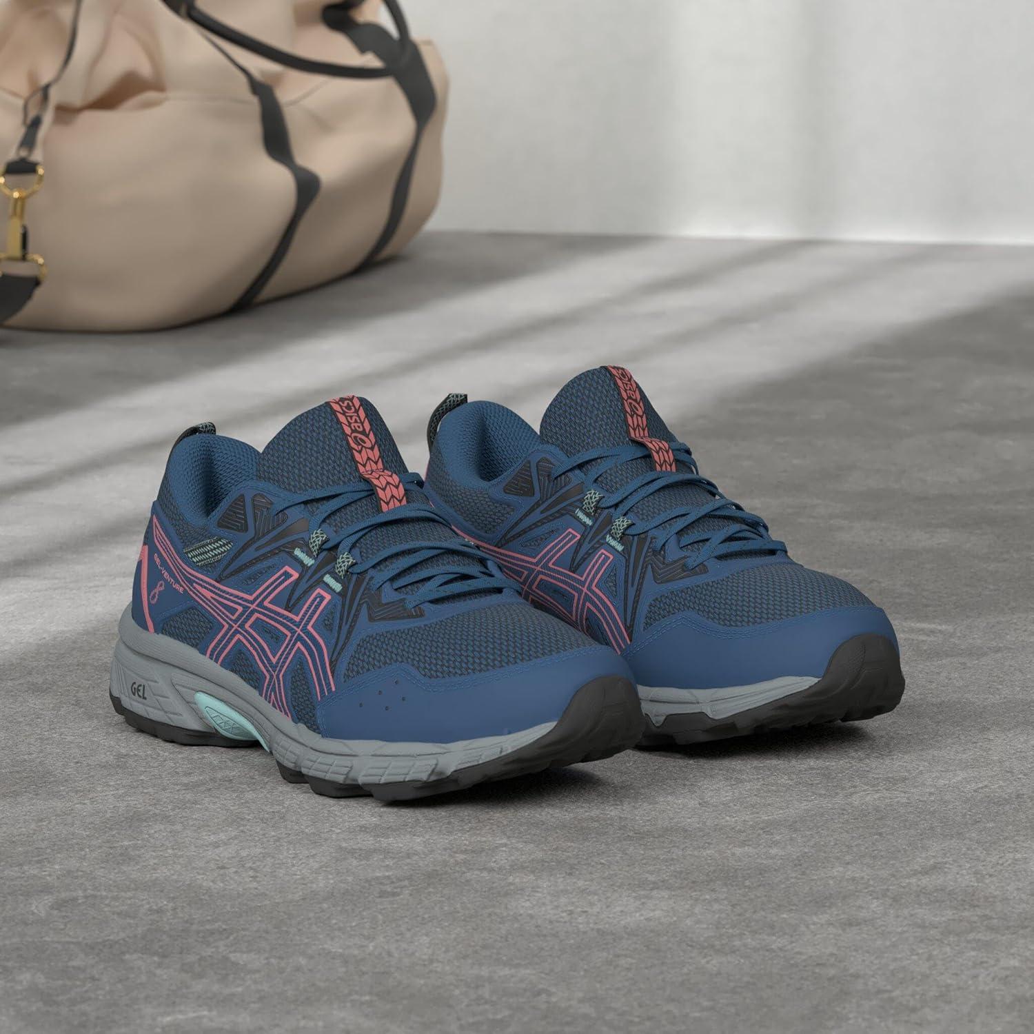 image:imageAsics Womens GelVenture 8 Running ShoesBlue Pink