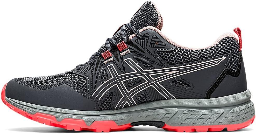 image:imageAsics Womens GelVenture 8 Running ShoesCarrier GreyGinger Peach