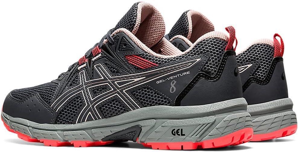 image:imageAsics Womens GelVenture 8 Running ShoesCarrier GreyGinger Peach