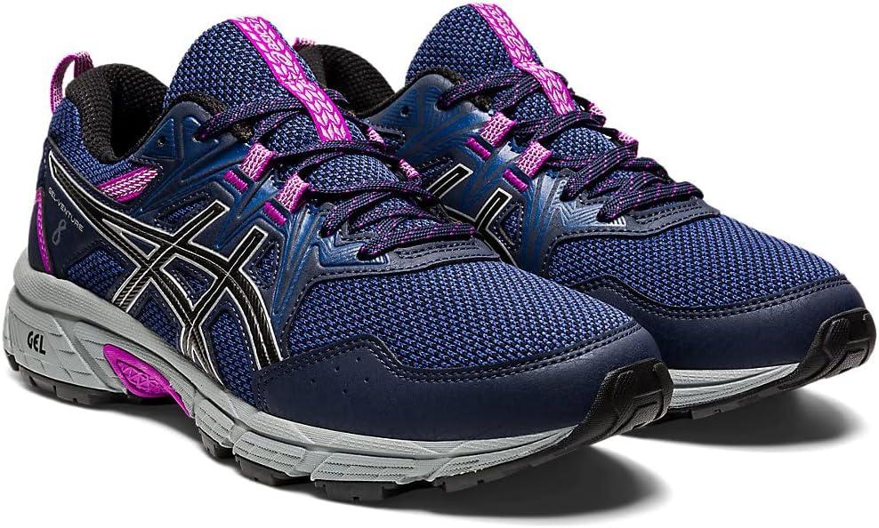 image:imageAsics Womens GelVenture 8 Running ShoesMidnightPure Silver