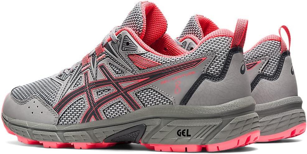 image:imageAsics Womens GelVenture 8 Running ShoesPiedmont GreyBlazing Coral