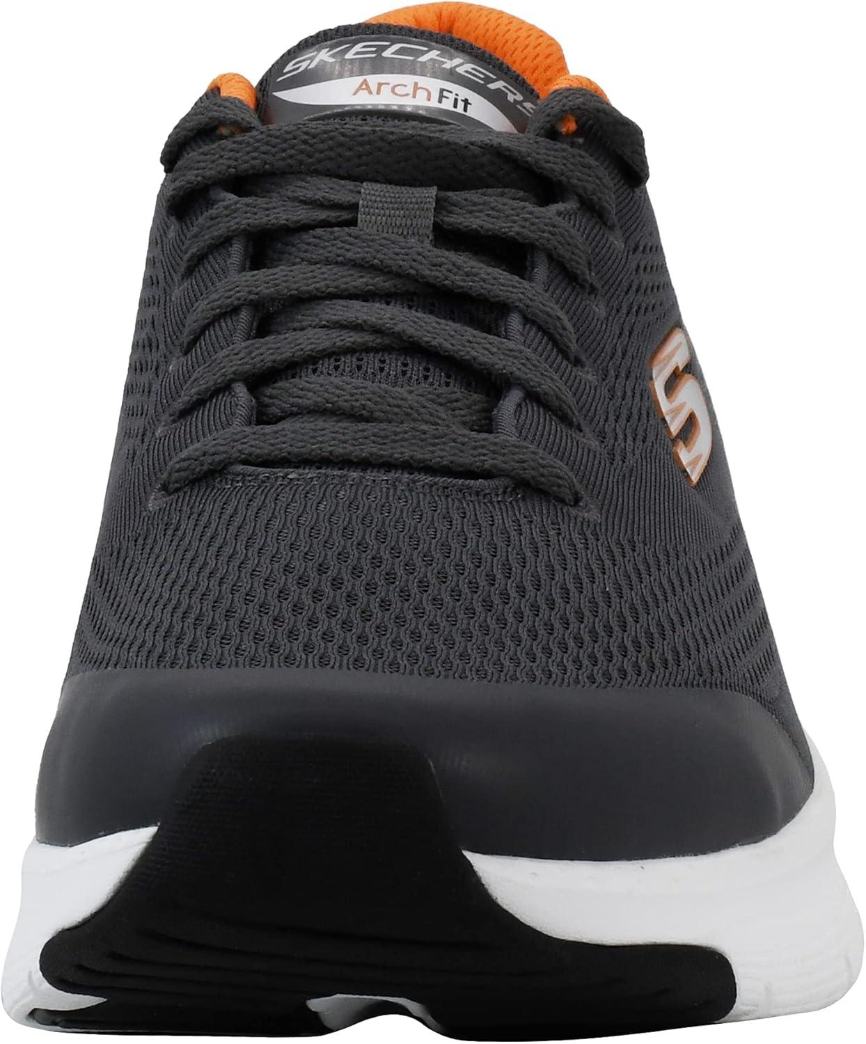 image:imageSkechers Mens Arch Fit OxfordCharcoalOrange