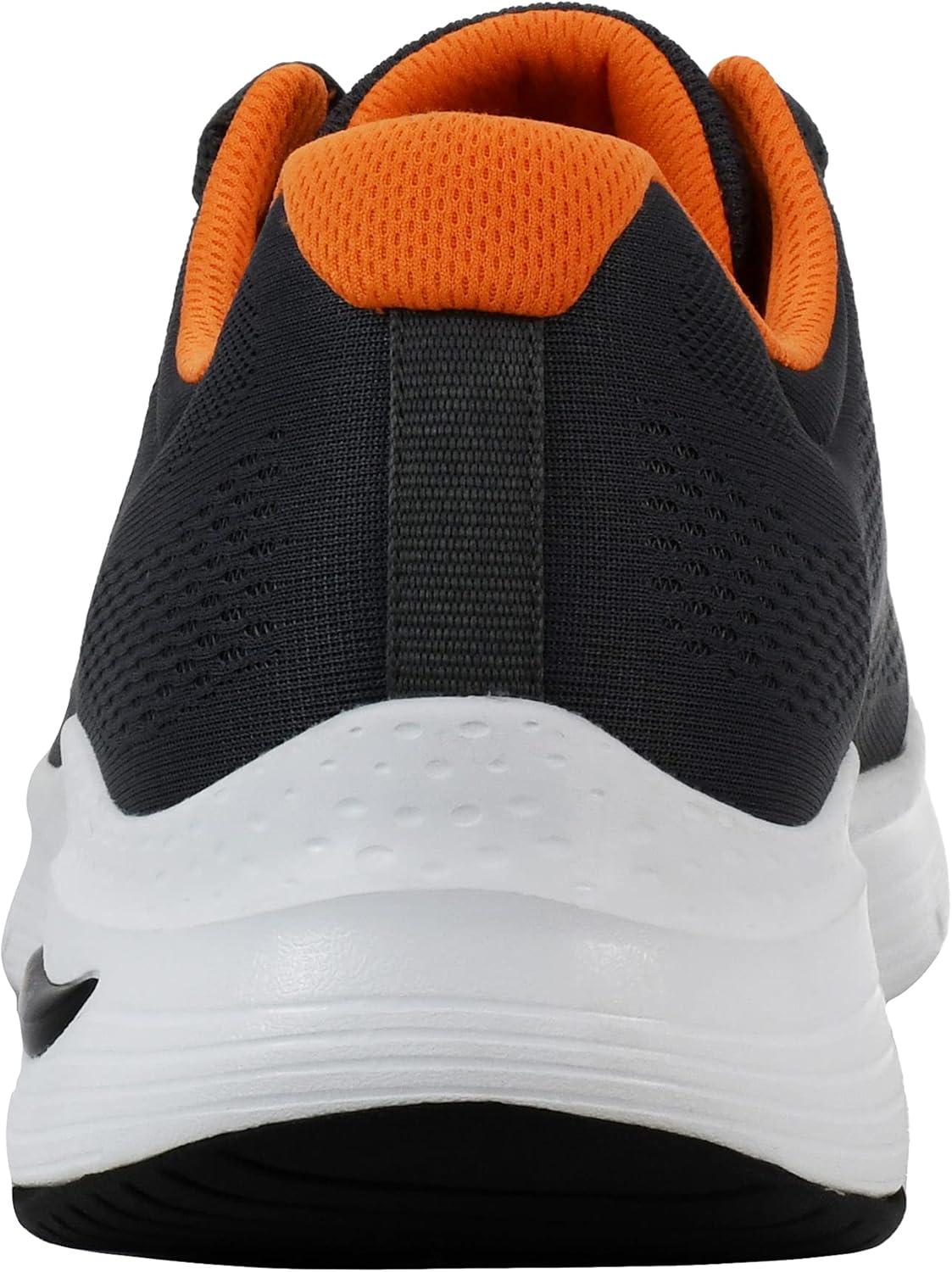 image:imageSkechers Mens Arch Fit OxfordCharcoalOrange