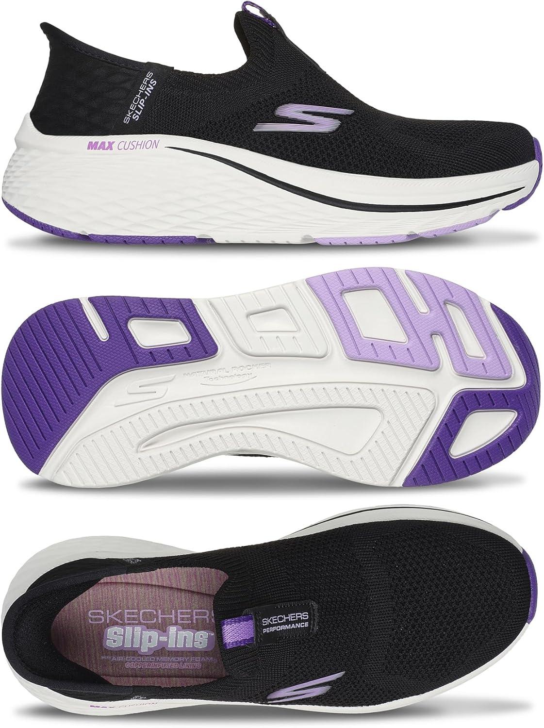 image:imageSkechers Womens Max Cushioning Elite 20 Eternal TrainersBlackPurple
