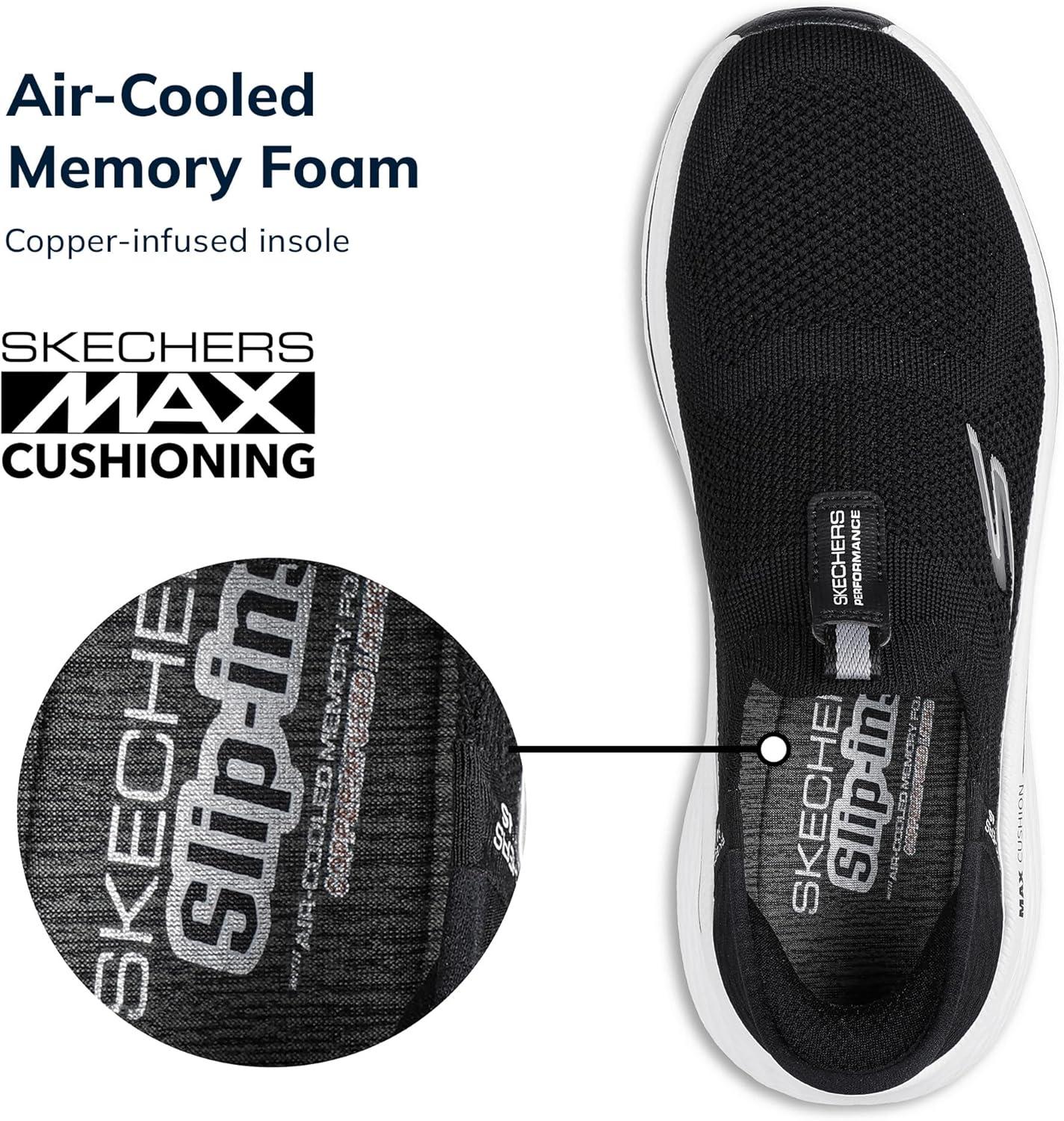 image:imageSkechers Womens Max Cushioning Elite 20 Eternal TrainersBlackWhite
