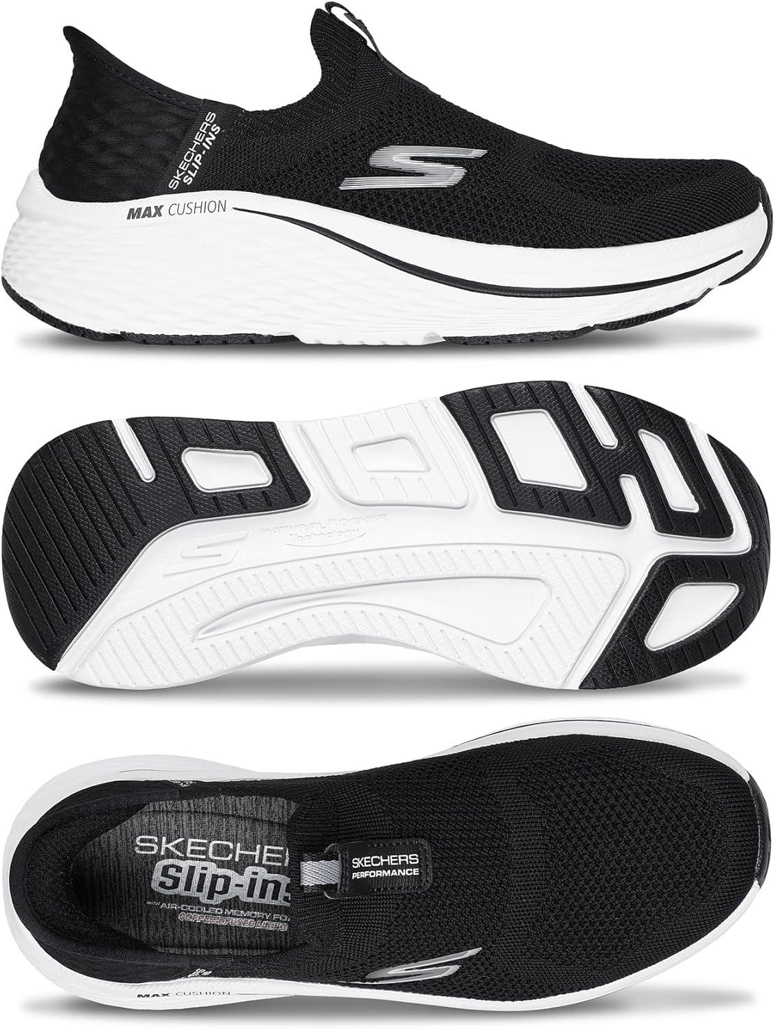 image:imageSkechers Womens Max Cushioning Elite 20 Eternal TrainersBlackWhite