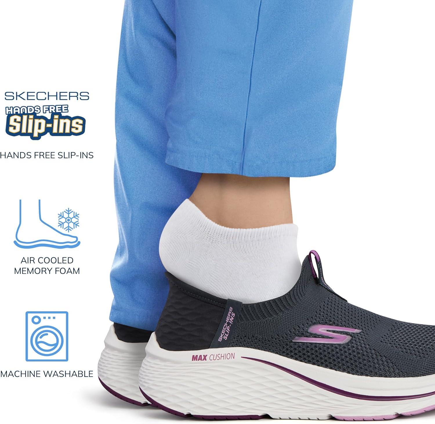 image:imageSkechers Womens Max Cushioning Elite 20 Eternal TrainersCharcoalBurgundy