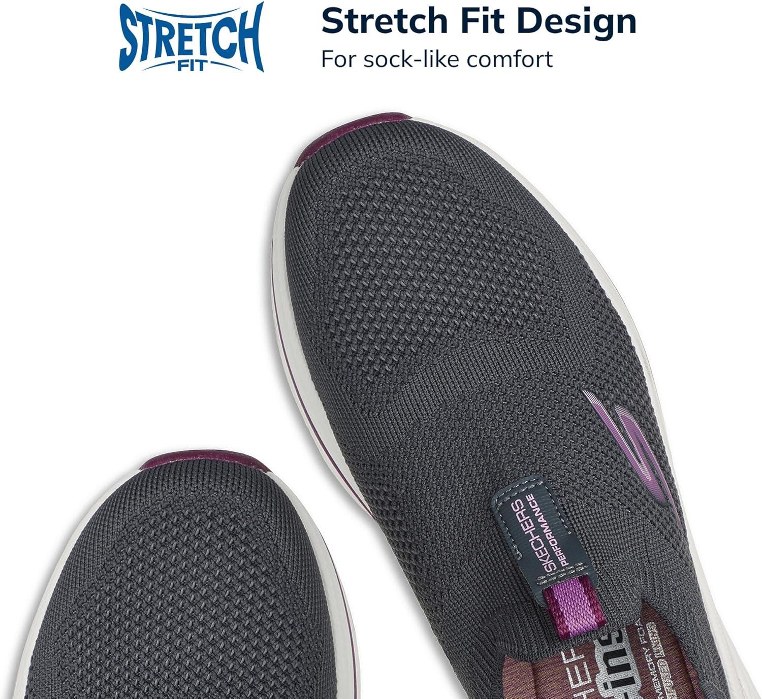 image:imageSkechers Womens Max Cushioning Elite 20 Eternal TrainersCharcoalBurgundy