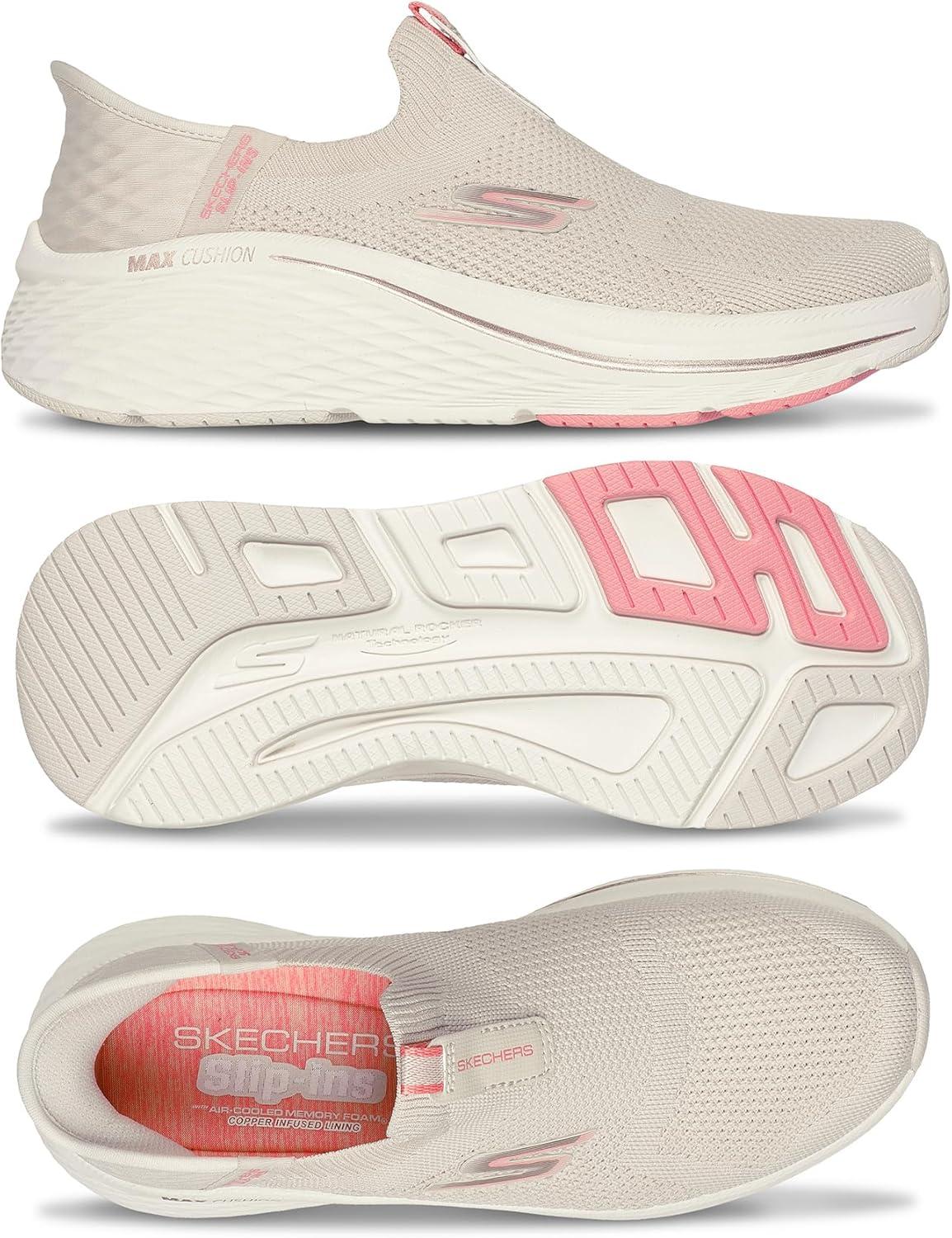 image:imageSkechers Womens Max Cushioning Elite 20 Eternal TrainersNaturalPink