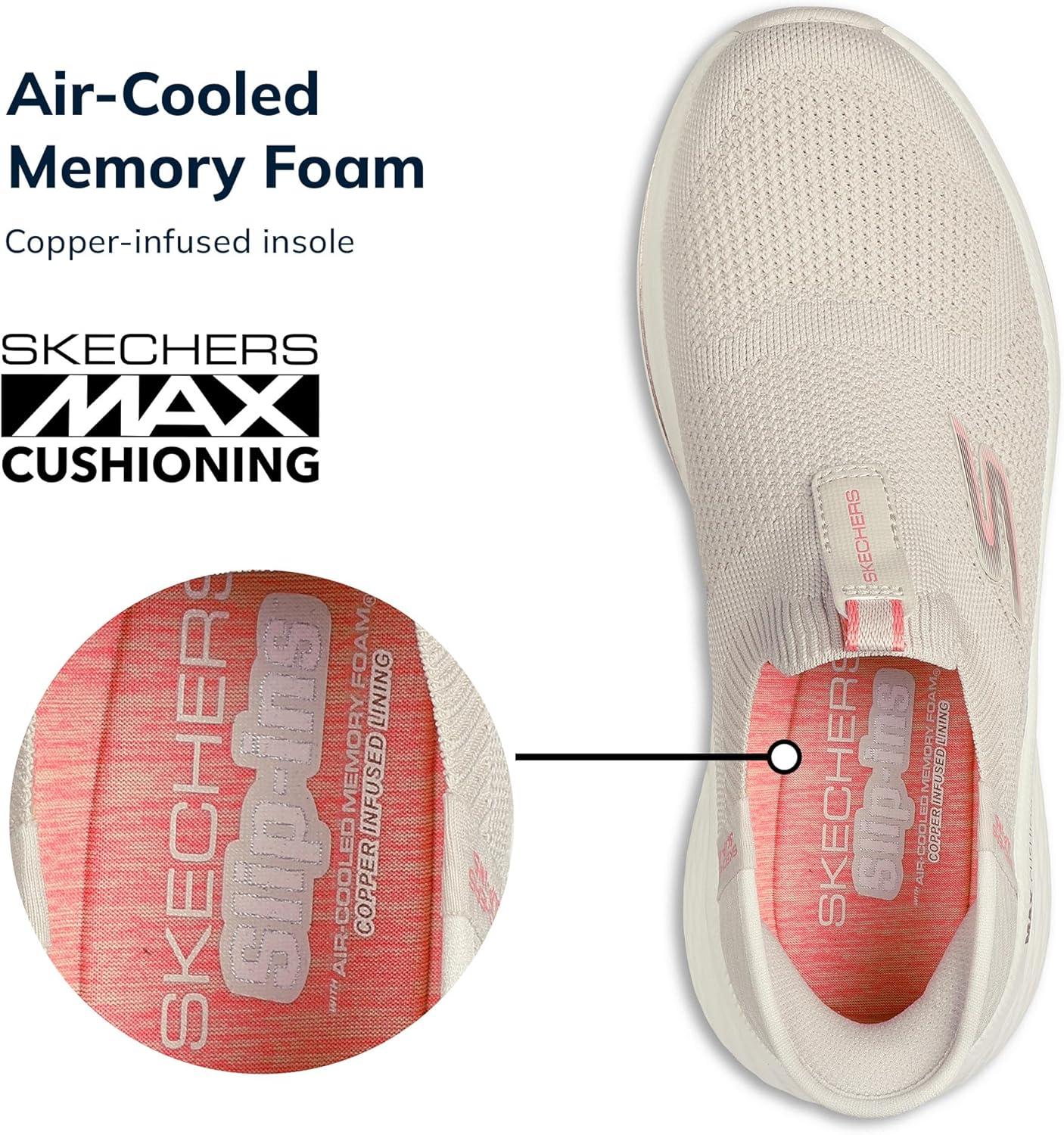 image:imageSkechers Womens Max Cushioning Elite 20 Eternal TrainersNaturalPink