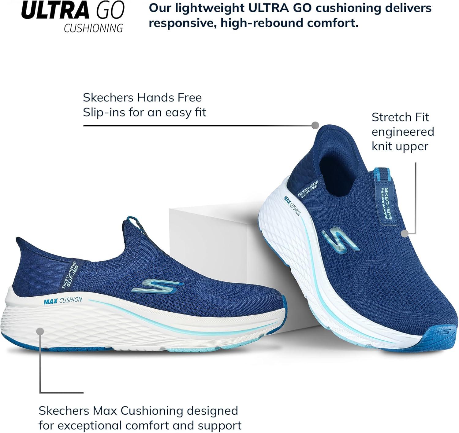 image:imageSkechers Womens Max Cushioning Elite 20 Eternal TrainersNavyBlue